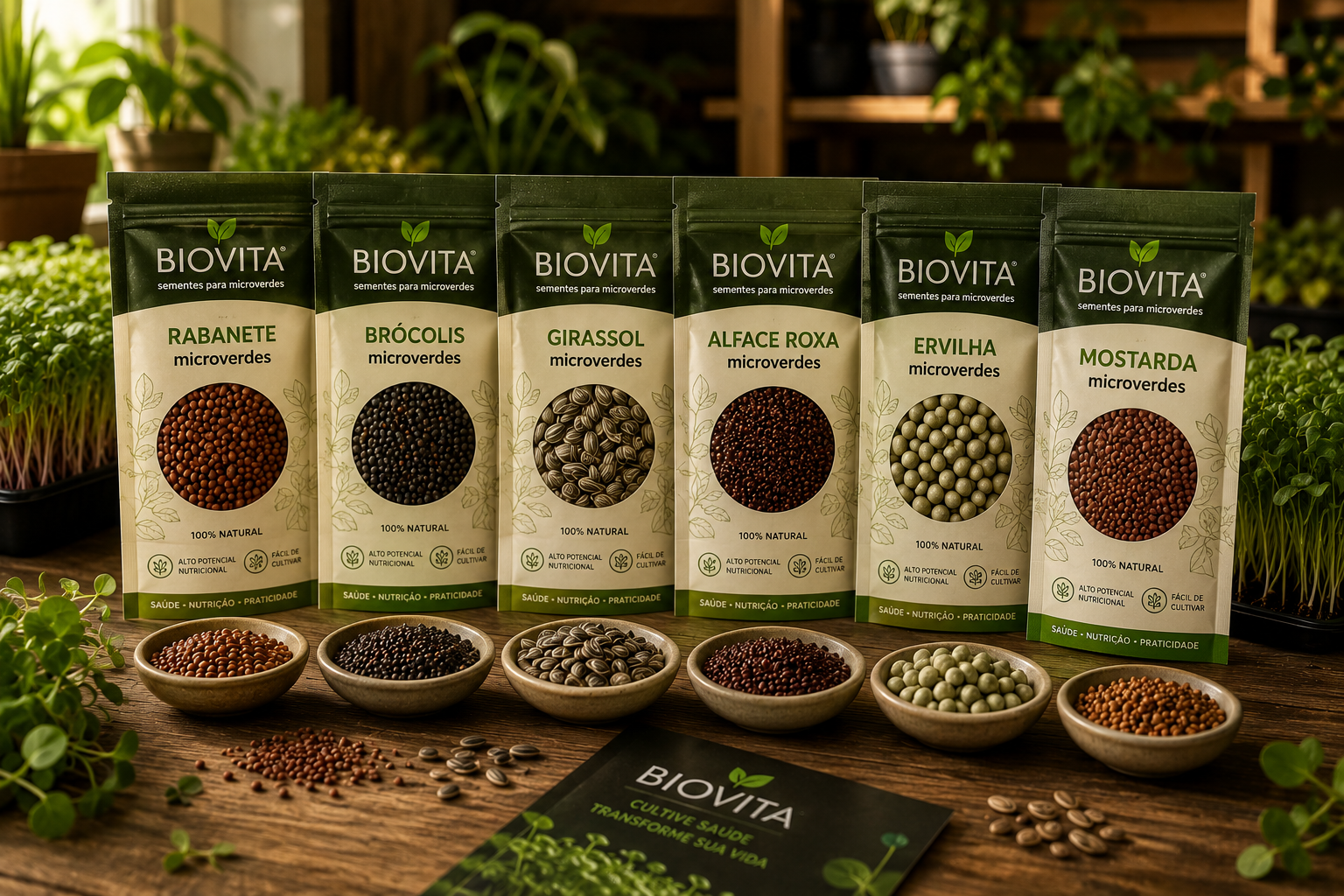 Sementes BIOVITA para Microverdes